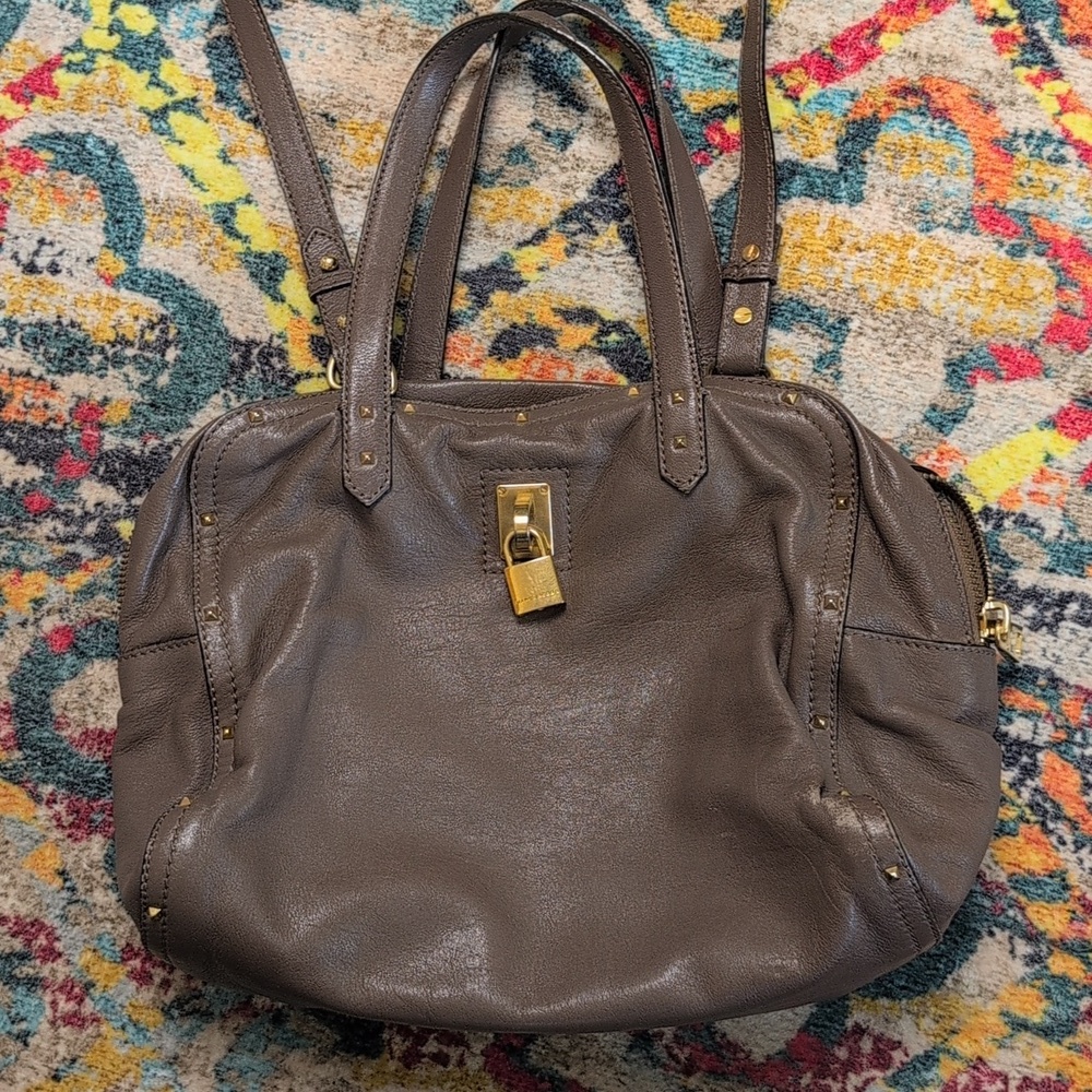 Marc Jacobs Taupe Leather Paradise Greenwich Bag